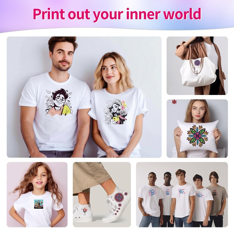 Methdic Sublimation Paper 8.5x11 Inch Instant Dry 125 Sheets Sublimation Blanks Transfer Paper For Inkjet Printer ，105gsm - Image 4
